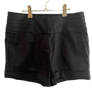 Gianni Bini Black High Waist Dress Shorts